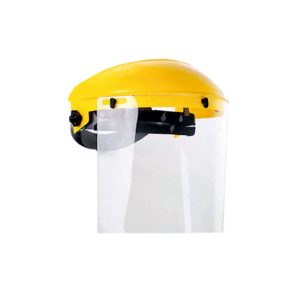 Protector facial con semicasco