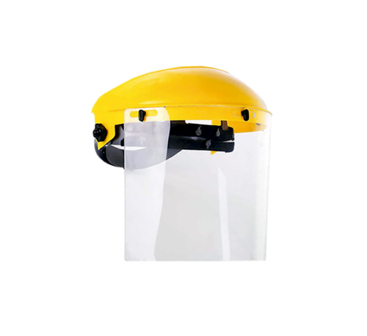 Protector facial con semicasco