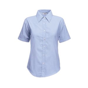 Blusa Oxford Manga Corta (Mujer)
