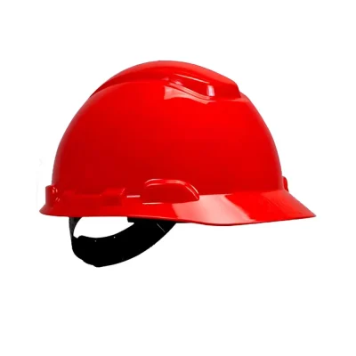 Casco de Seguridad 3M H-700 Reflectivo con Portalámpara Rojo