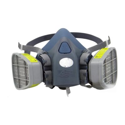 Respirador Media Cara ASA de Silicona con Filtros para Polvo (Kit)