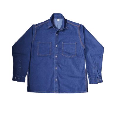 Camisa de Trabajo Jean Lavado con Cinta Reflectiva 2 Pulgadas