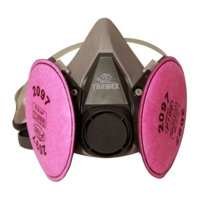 Respirador Media Cara Tarwex de Silicona con Filtros para Polvo (Kit)
