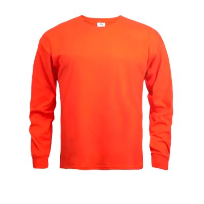 Polo de Trabajo Manga Larga Naranja o Azul Marino 30/1 Eco