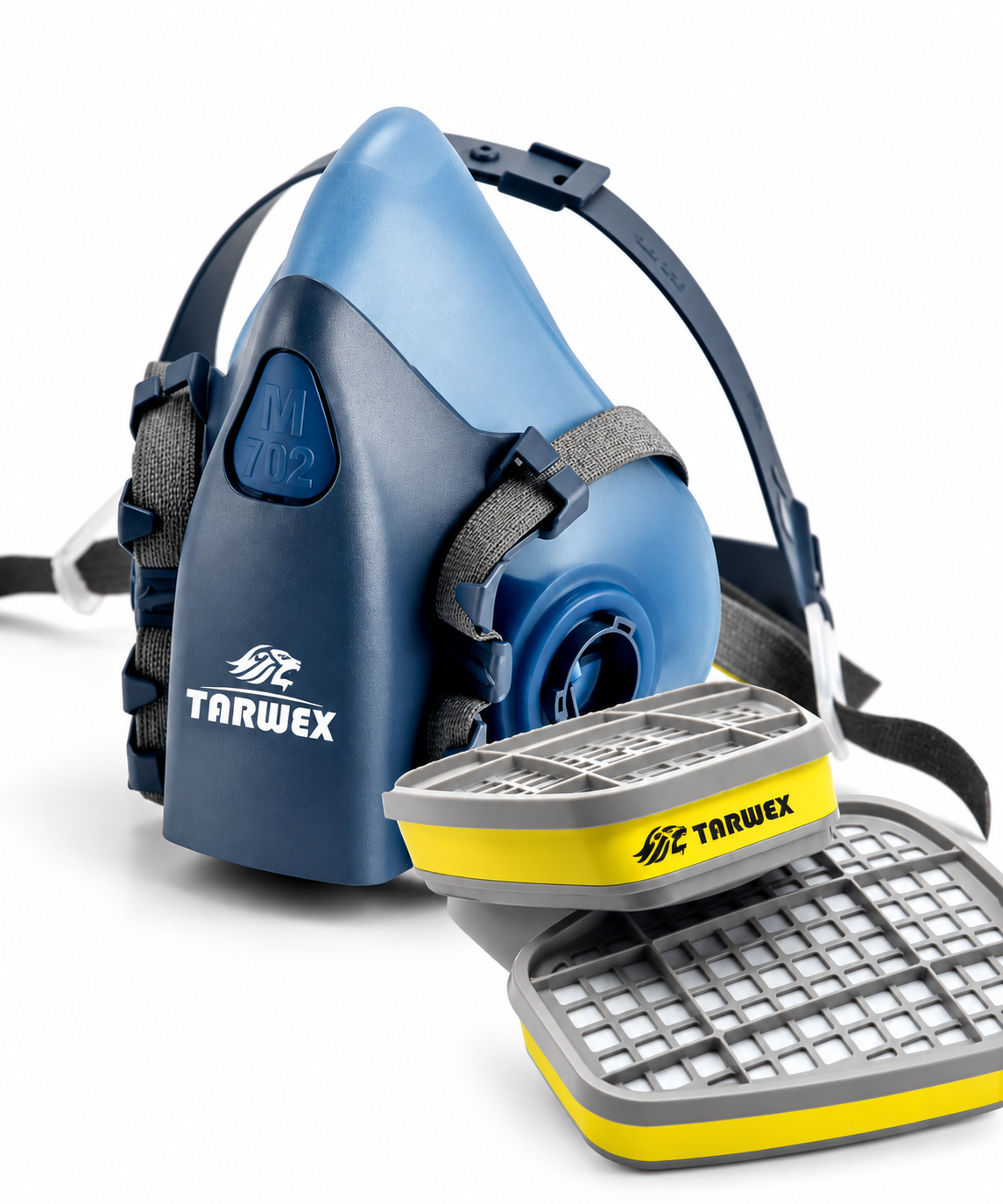 Respirador Media Cara Tarwex de Caucho con Cartuchos para Gases (Kit)