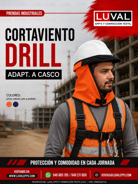 Cortaviento Drill adaptable a casco