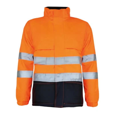 Casaca Térmica Alpine Naranja y Azul para Trabajo en Frío