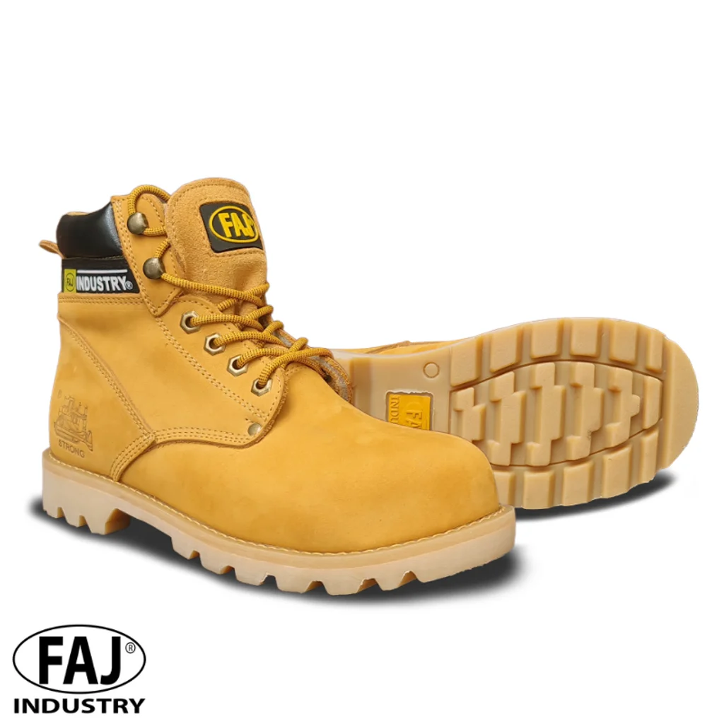Botín de Seguridad Faj Strong Amarillo Nobuck ST1-101