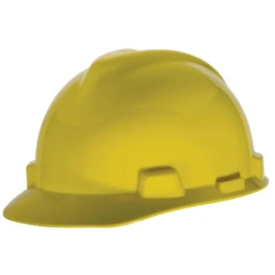 Casco de Seguridad MSA V-Gard Tipo Sombrero con Portalámpara