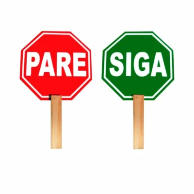 Paleta Pare y Siga Madera