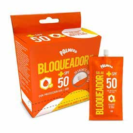 Protector solar Palmera Sachette de 10 g; caja de 20 unidades